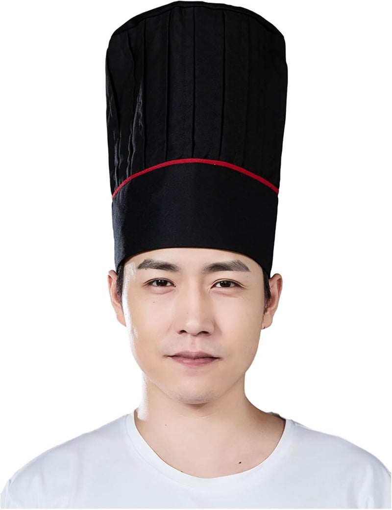 Hyzrz Tall Chef Hat Adult Adjustable Elastic Baker BBQ Grill Kitchen Cooking Chef Cap for Mother Father Day Birthday Gift - Image 4
